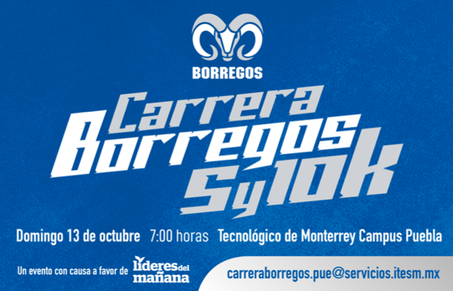 CARRERA BORREGOS 5 y 10 K 2019 con causa a favor del programa de becas Líderes del Mañana