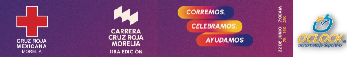 11ª. Edición Carrera de Cruz Roja Mexicana “Corremos, celebramos, ayudamos”